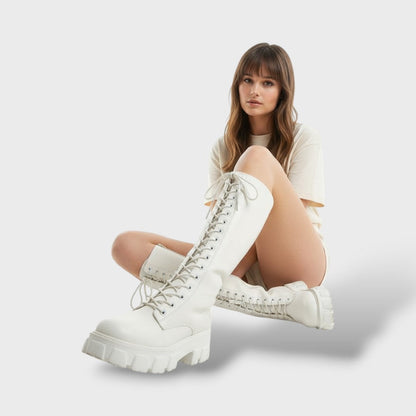 Botas mujer estilo cowboy piel ajuste clásico
