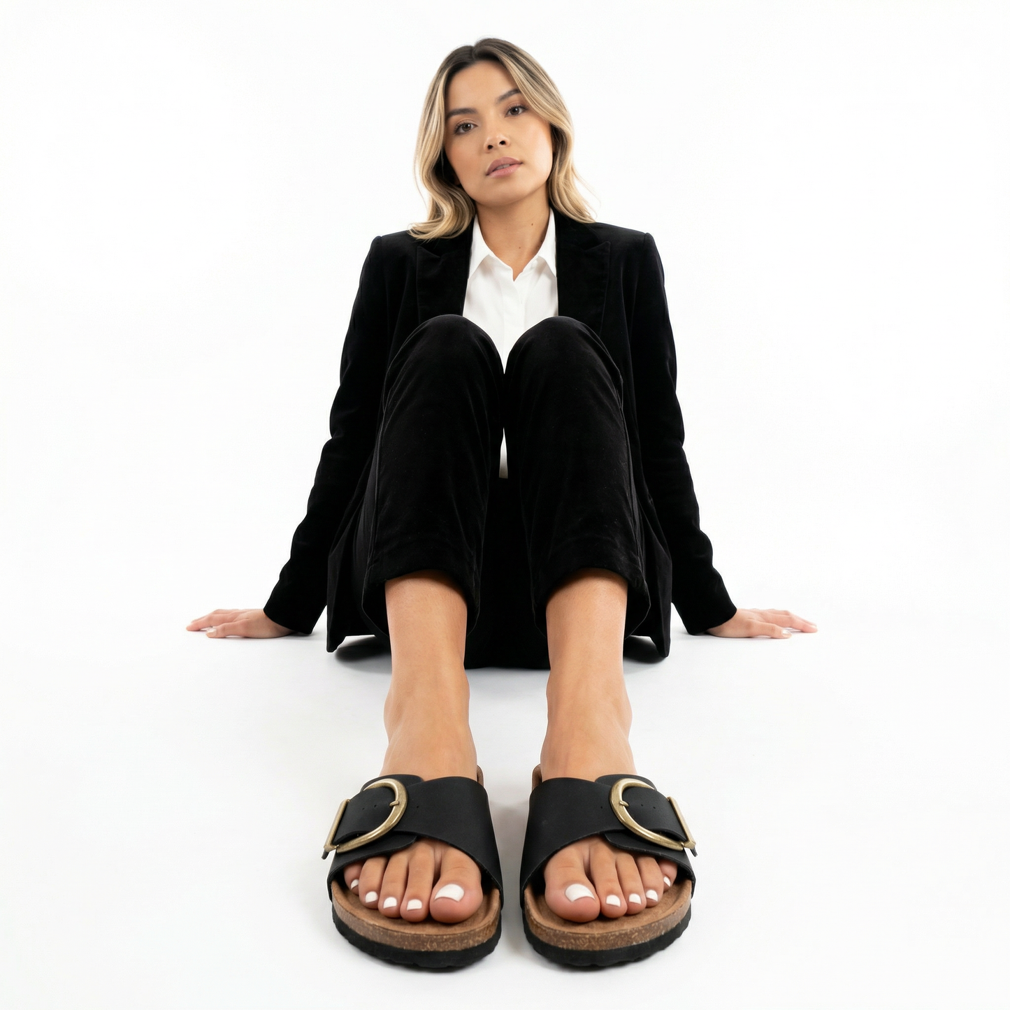 Sandalias Mujer de Corcho con Tiras Ajustables