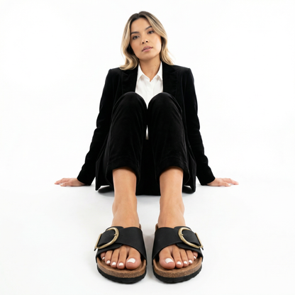Sandalias Mujer de Corcho con Tiras Ajustables