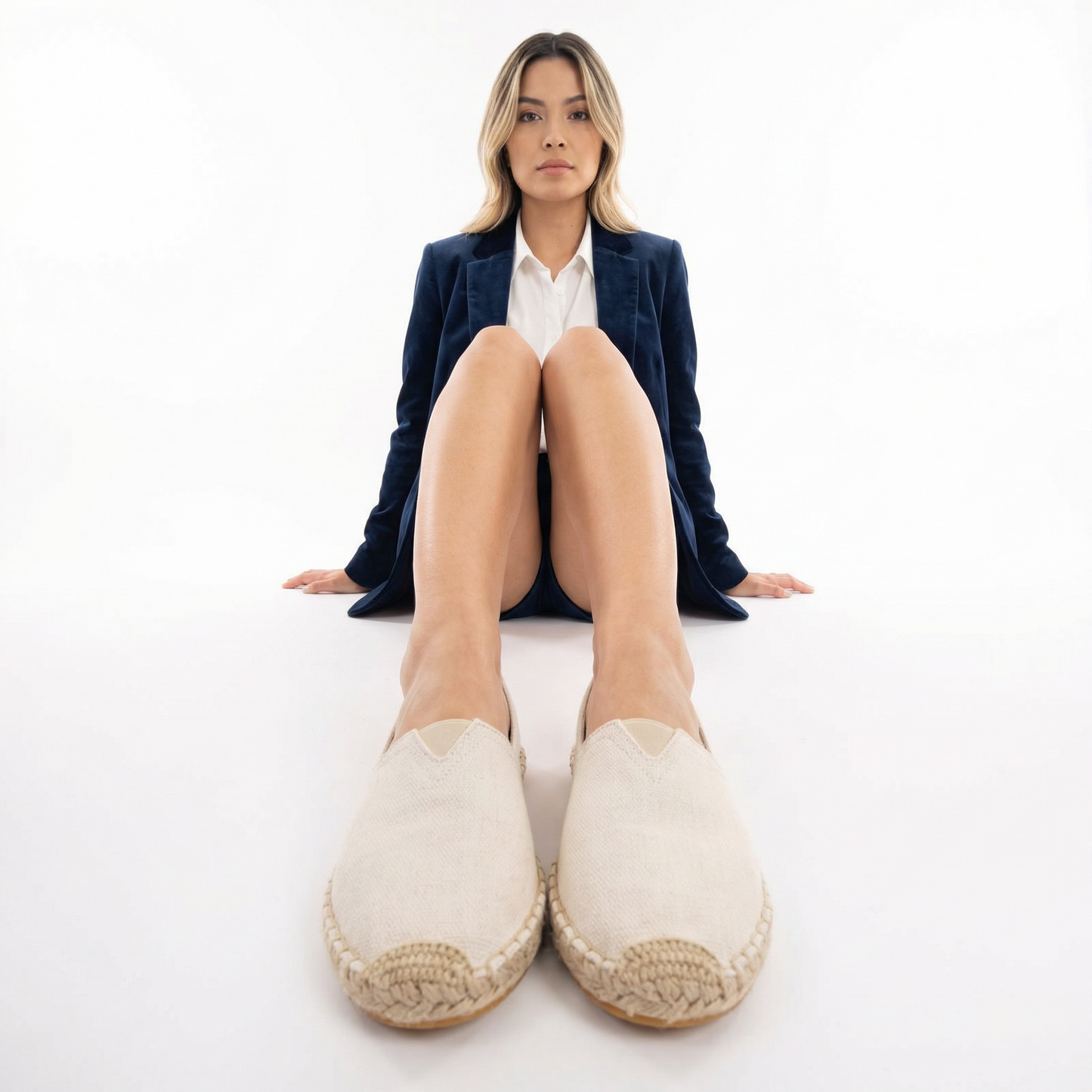 Alpargatas Mujer Lona Rayas Estilo Retro
