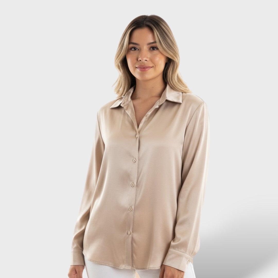 Blusa Mujer Suelta Manga Larga