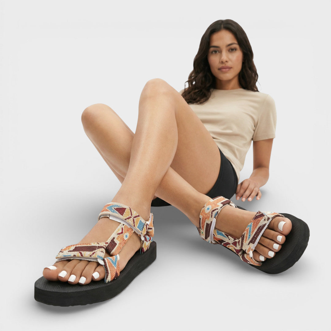 Sandalias Plataforma Mujer Tiras Ajustables Verano