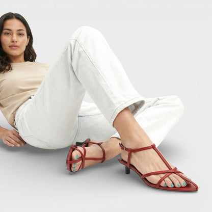 Sandalias Mujer Estilo Gladiador Tacón Bajo