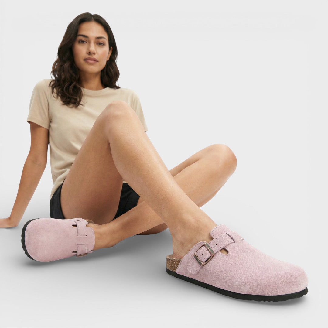 Zuecos Mujer Suela de Corcho Hebilla Ajustable