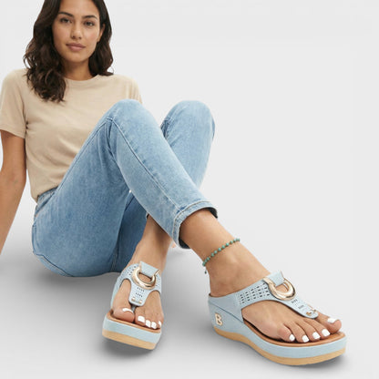 Sandalias Mujer Cuña Plataforma Comoda