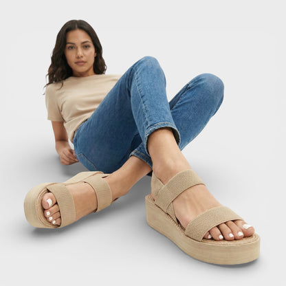 Sandalias Cuña Mujer Plataforma Comoda