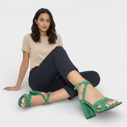 Sandalias Mujer Tacón Elegante Ajuste Confortable