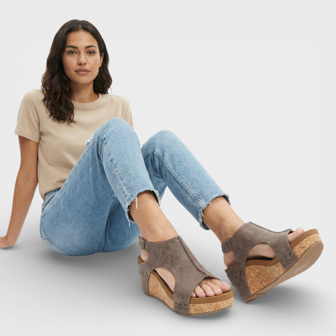 Sandalias Cuña Mujer Plataforma Comodas