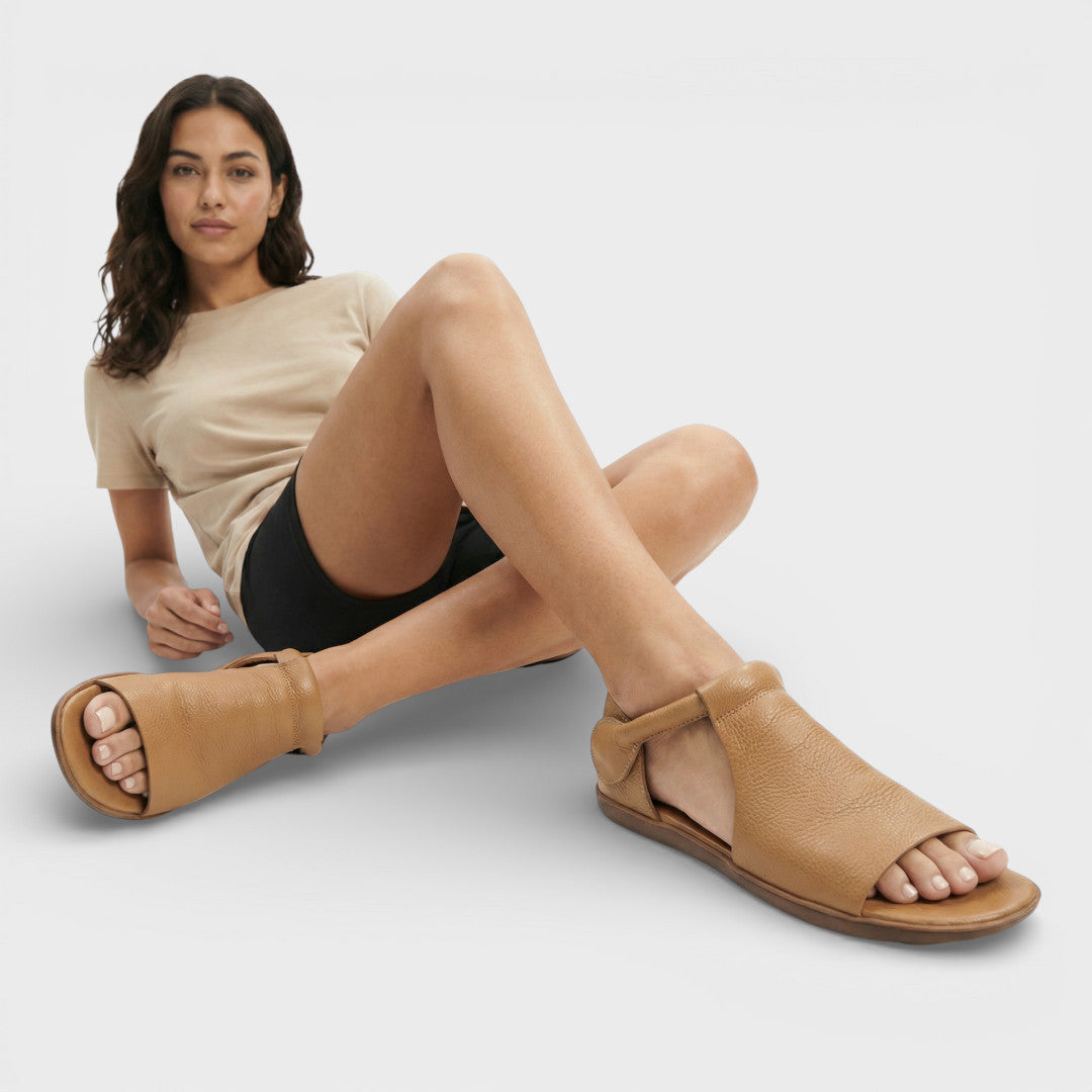 Sandalias Mujer Planas Estilo Retro