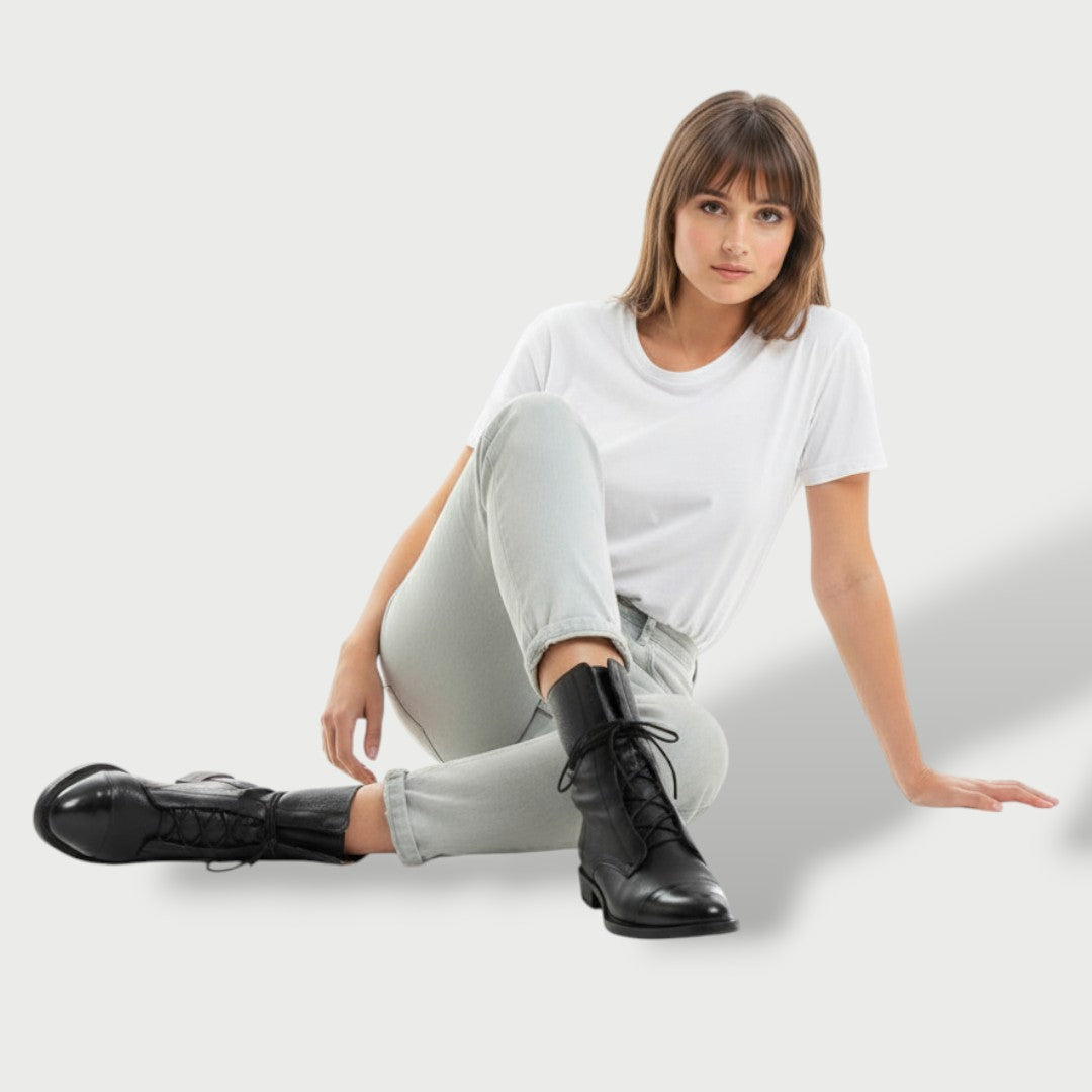 Botas Mujer Estilo Cowboy Vintage Tacón
