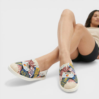 Alpargatas Mujer Slip On Estilo Bohemio