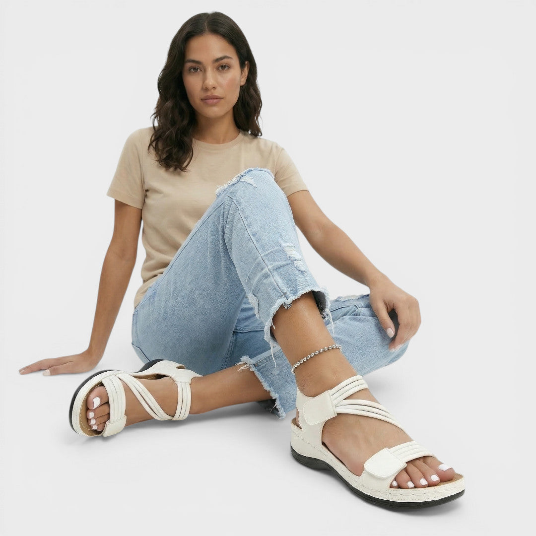 Sandalias Cuña Mujer Suela Gruesa Confort