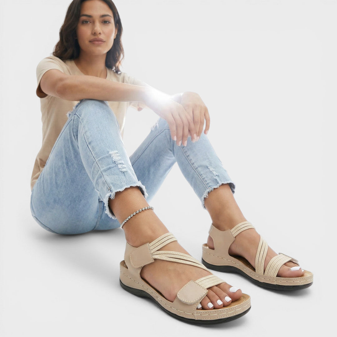 Sandalias Cuña Mujer Suela Gruesa Confort