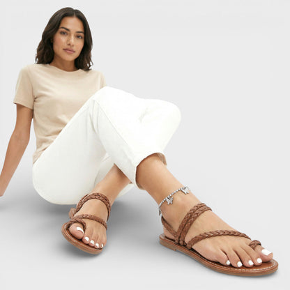 Sandalias Planas Mujer Comodas Ajuste Flexible
