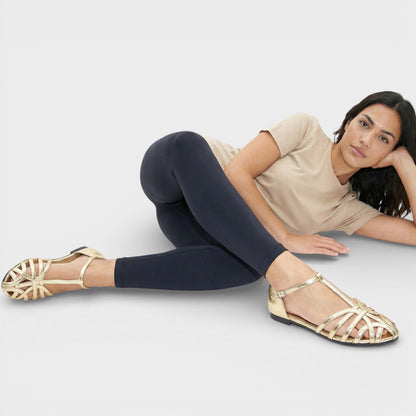 Sandalias Planas Mujer Tiras Cruzadas