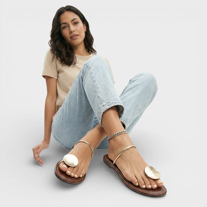 Sandalias Planas Mujer Detalle Decorativo