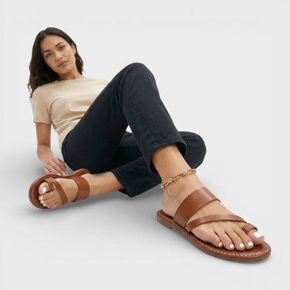 Sandalias Planas Mujer Diseño Minimalista