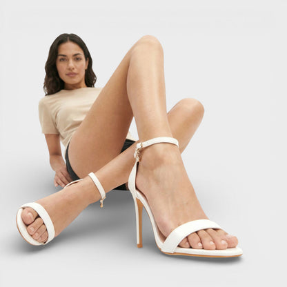 Sandalias Mujer Tacón Fino Estilo Fiesta