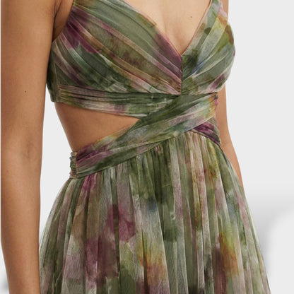 Vestido Largo Floral Fiesta Tirantes