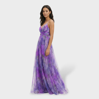 Vestido Largo Floral Fiesta Tirantes