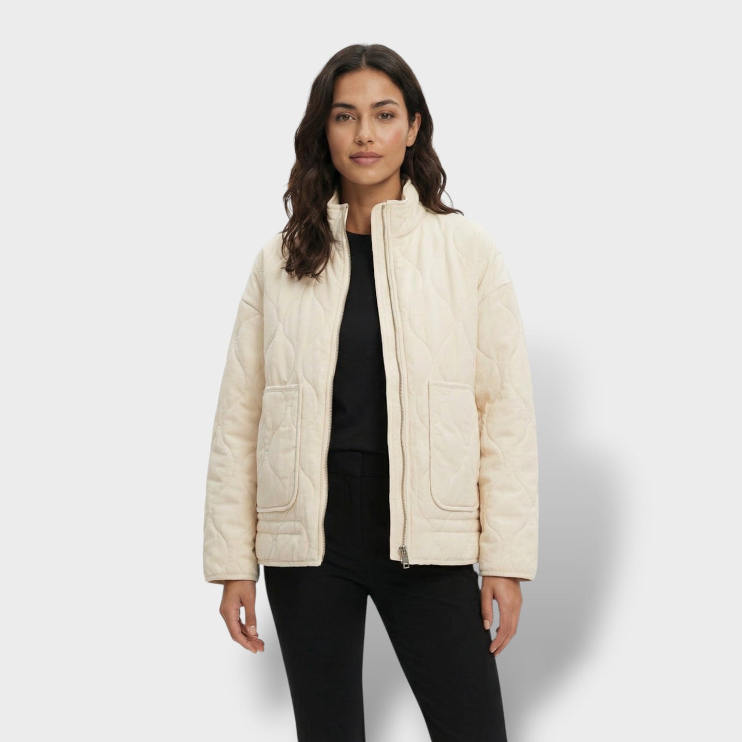 Chaqueta Acolchada Mujer Cuello Alto