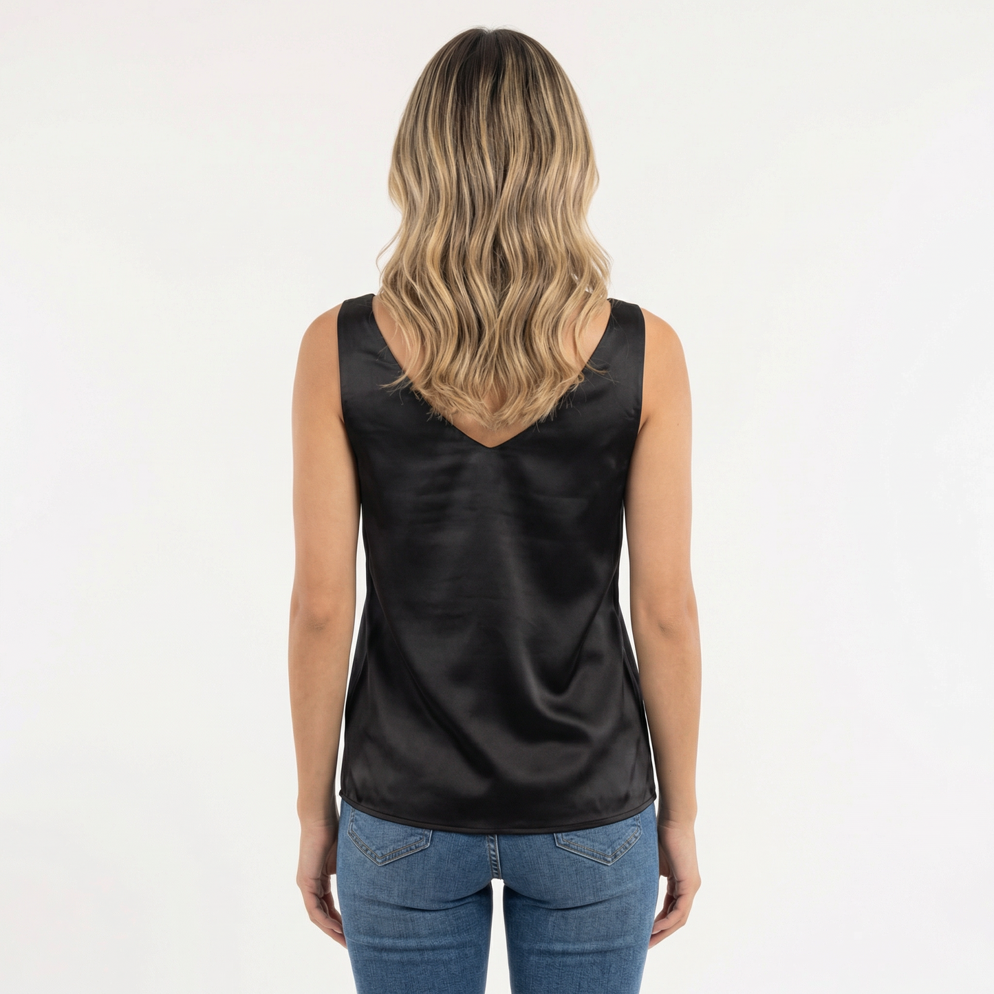 Blusa Mujer Cuello en V Ajuste Clásico
