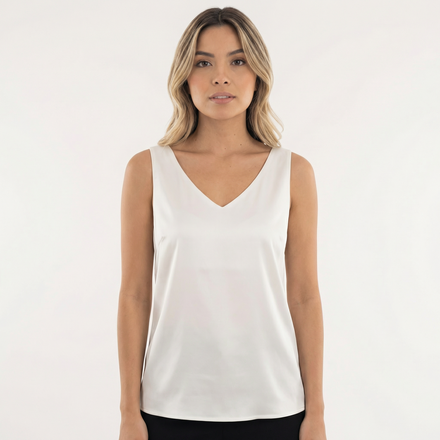 Blusa Mujer Cuello en V Ajuste Clásico