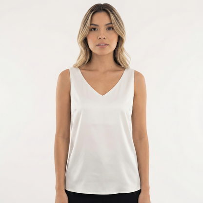 Blusa Mujer Cuello en V Ajuste Clásico