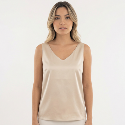 Blusa Mujer Cuello en V Ajuste Clásico