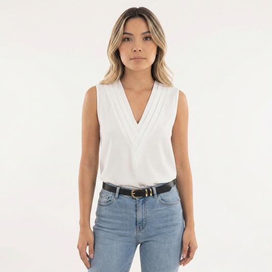 Blusa Mujer Sin Mangas Ajuste Elegante - Mavetta