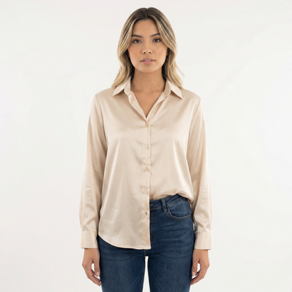 Blusa Mujer de Seda Corte Clásico - Mavetta