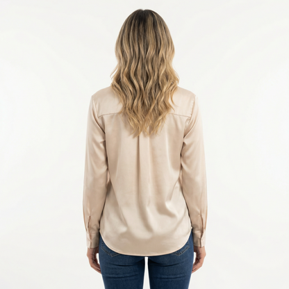 Blusa Mujer de Seda Corte Clásico