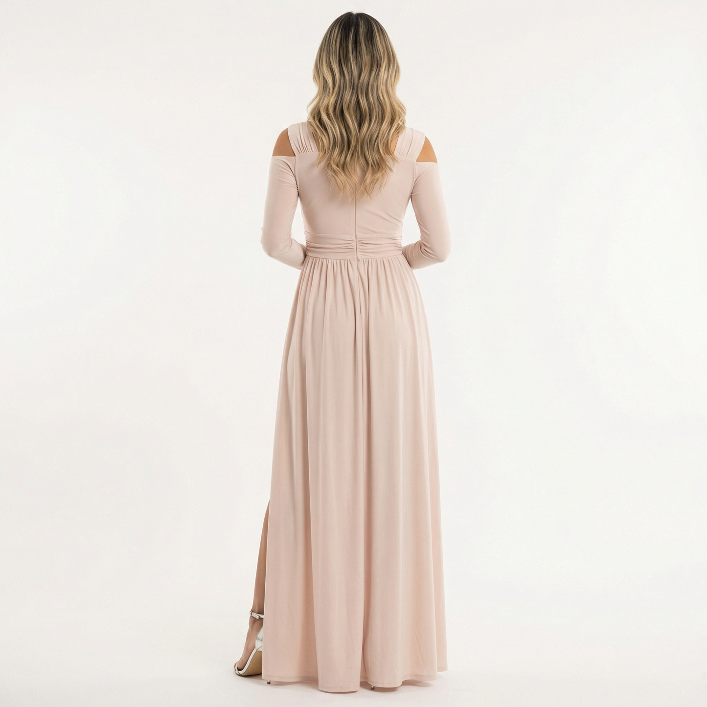Vestido Largo Mujer con Abertura y Corte Elegante
