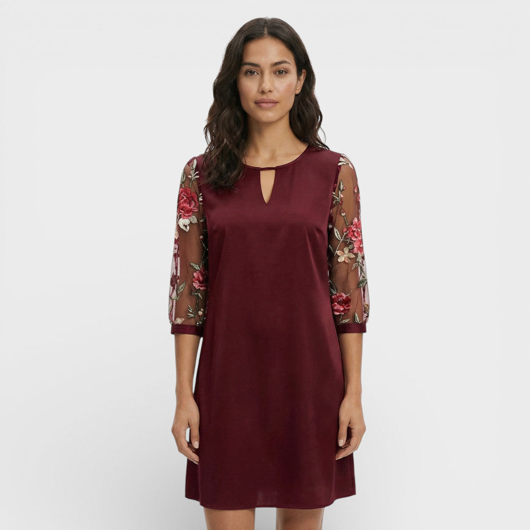 Vestido Maxi Mujer Elegante Ajuste Fluido