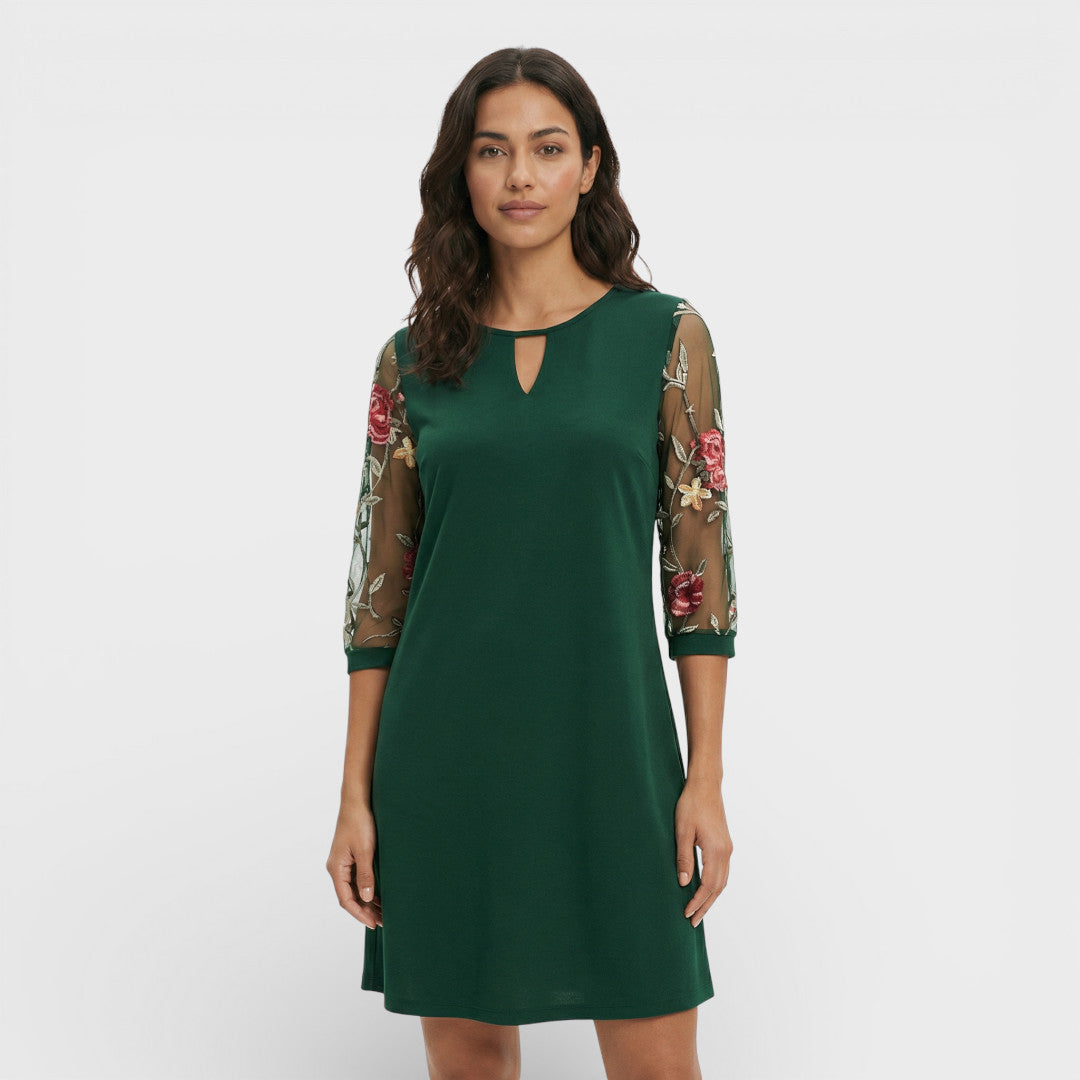 Vestido Maxi Mujer Elegante Ajuste Fluido