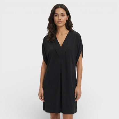 Vestido Mujer Elegante Mangas Abiertas Ajuste Slim