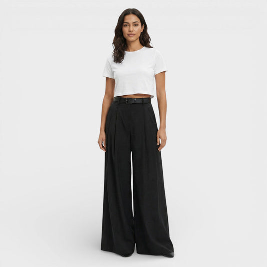 Pantalones Palazzo Mujer Algodón Corte Amplio - Mavetta