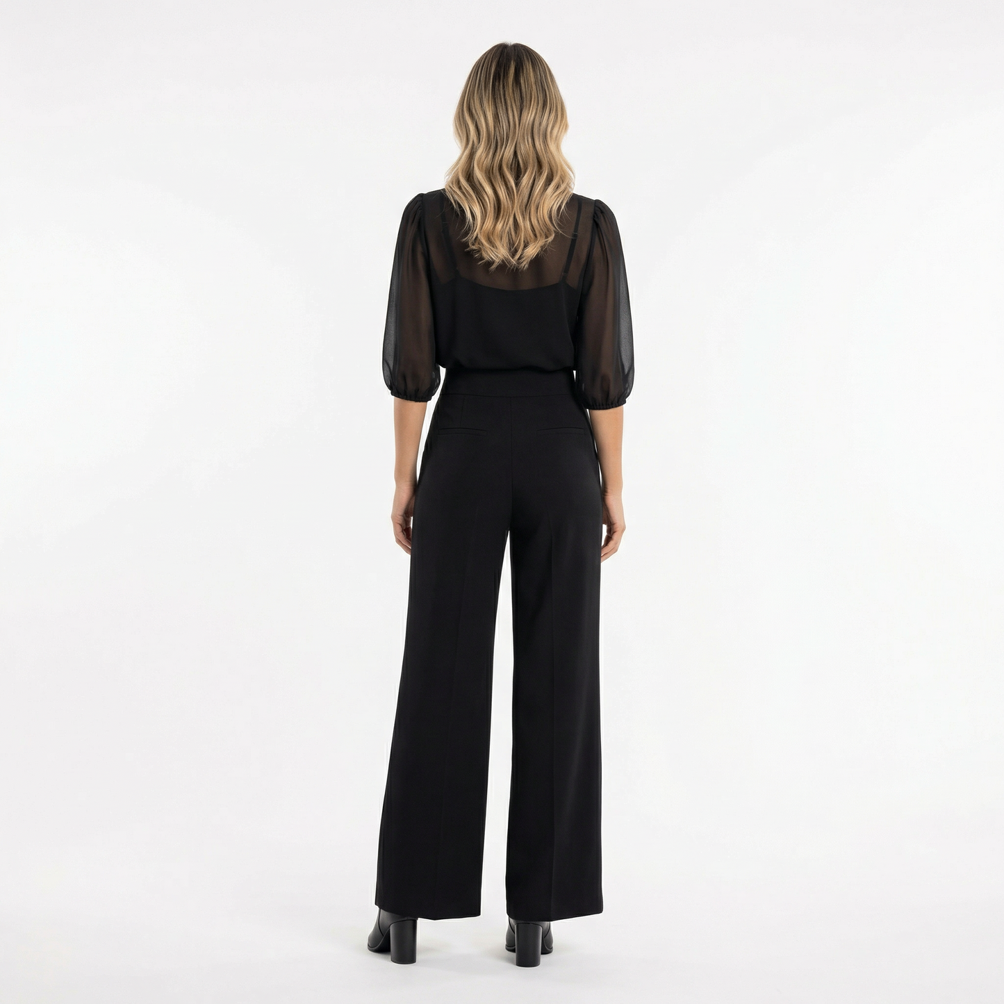Conjunto Mujer Pantalón Ancho Estilo Elegante