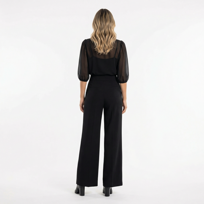 Conjunto Mujer Pantalón Ancho Estilo Elegante