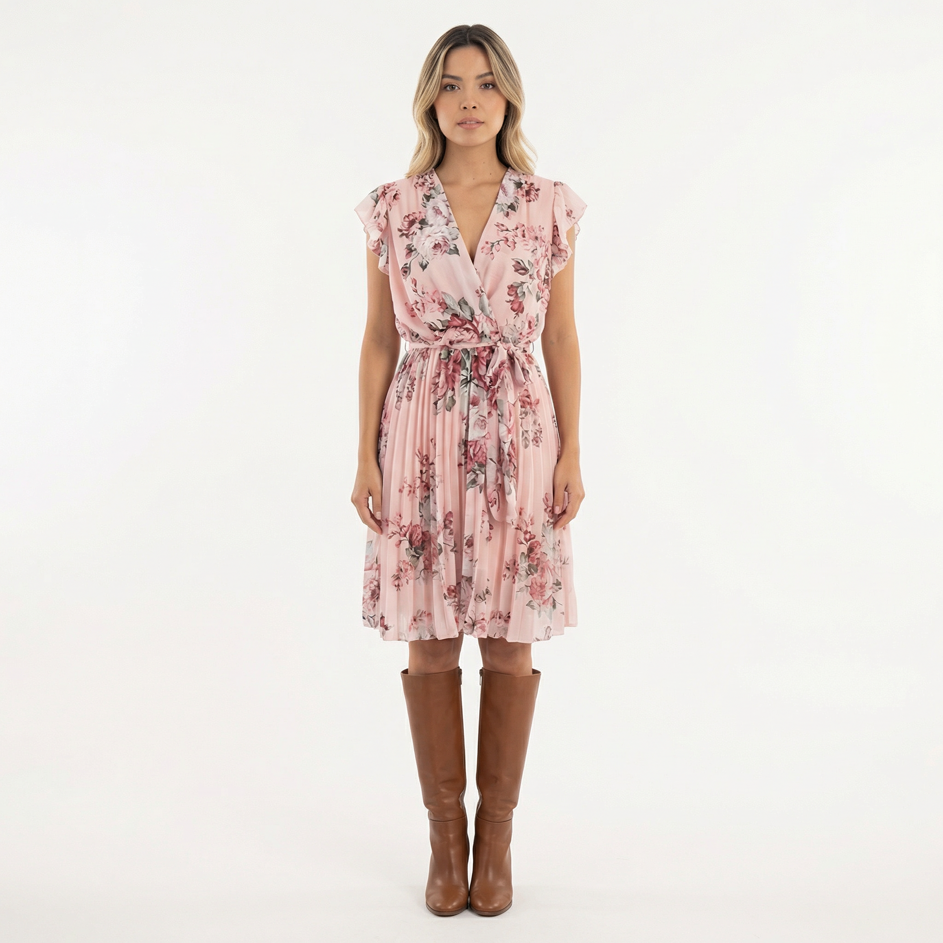 Vestido Midi Mujer Cruzado Estampado Floral - Mavetta