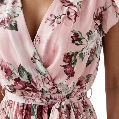Vestido Midi Mujer Cruzado Estampado Floral