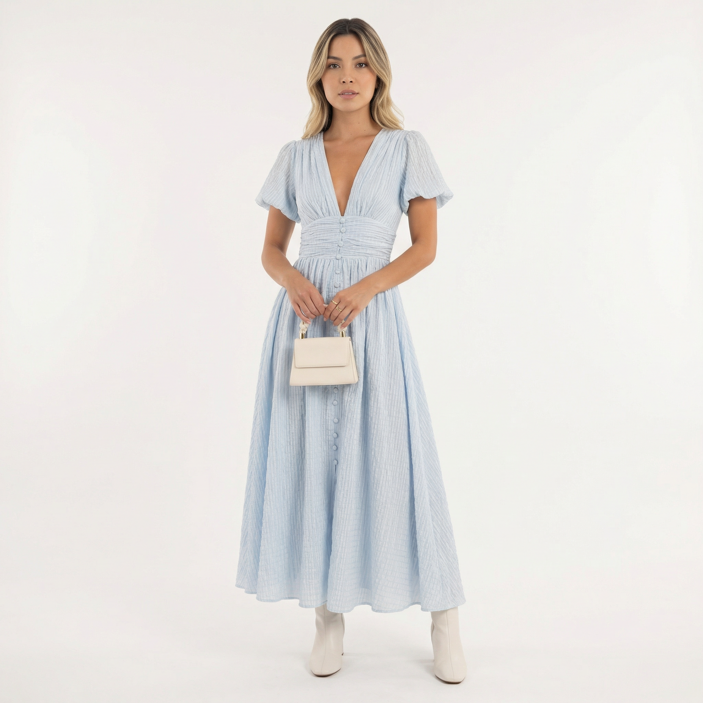 Vestido midi mujer ligero verano - Mavetta
