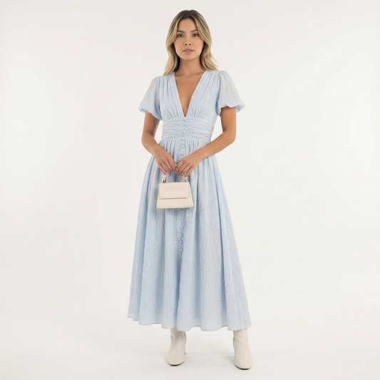 Vestido midi mujer ligero verano - Mavetta