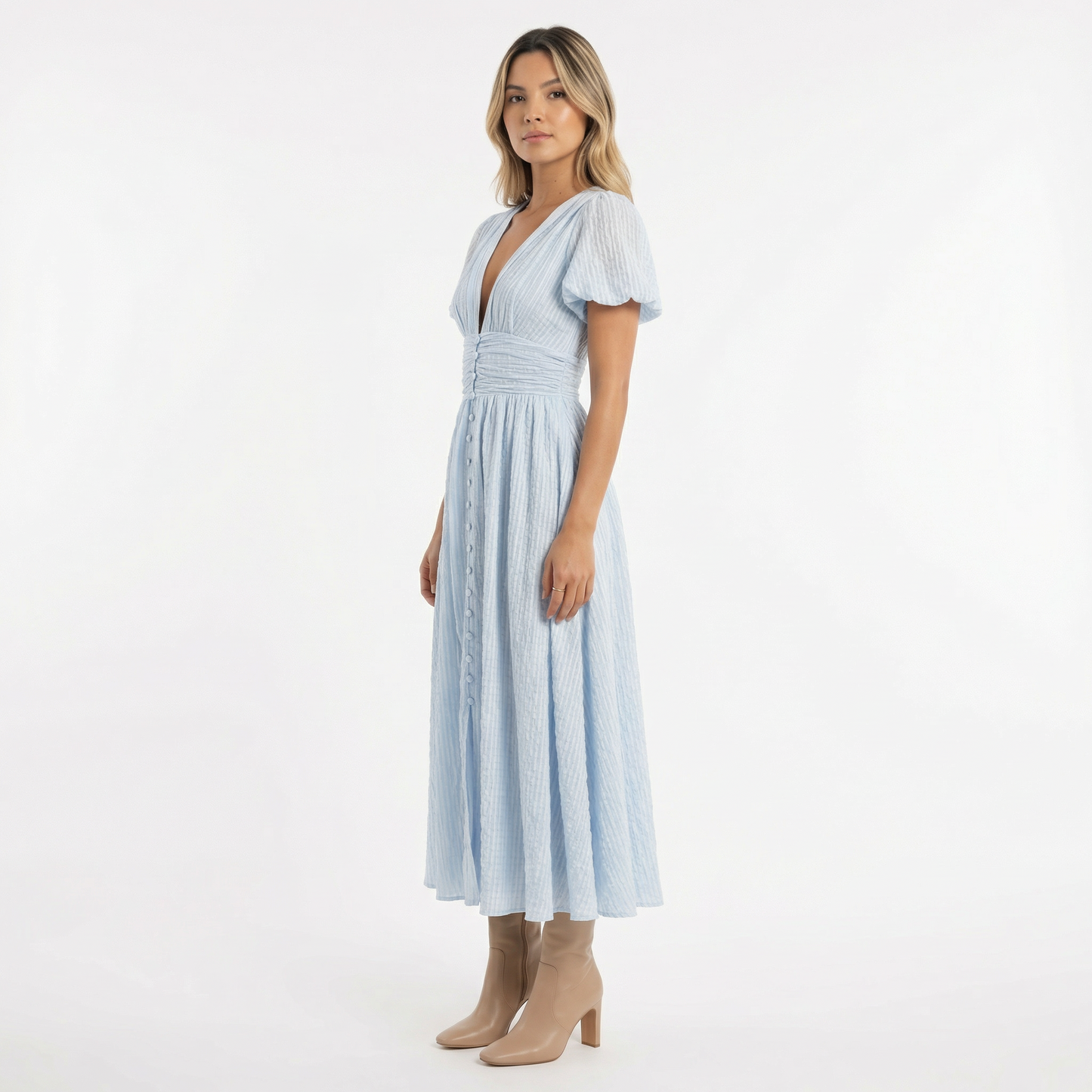 Vestido midi mujer ligero verano