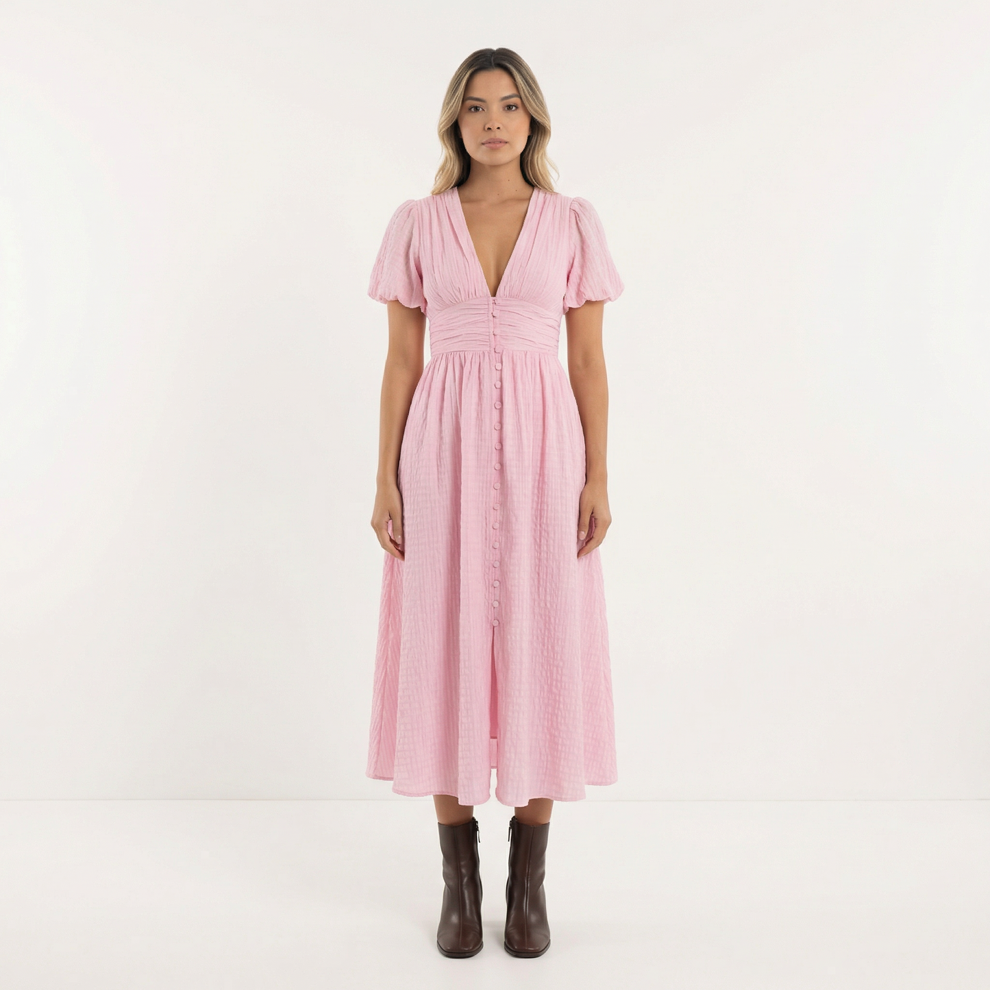 Vestido midi mujer ligero verano