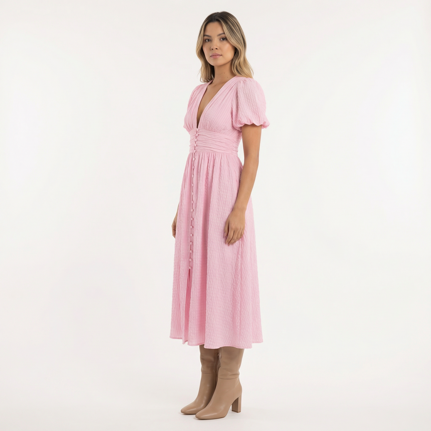 Vestido midi mujer ligero verano