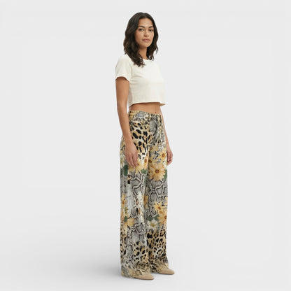 Vaqueros Mujer Pierna Ancha Estilo Baggy