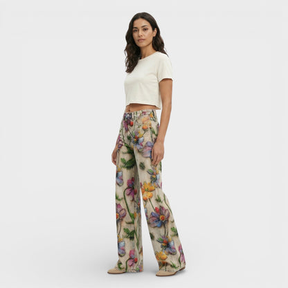 Vaqueros Mujer Pierna Ancha Estilo Baggy