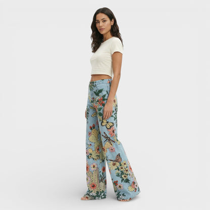 Vaqueros Mujer Pierna Ancha Estilo Baggy