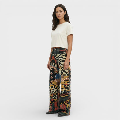 Vaqueros Mujer Pierna Ancha Estilo Baggy